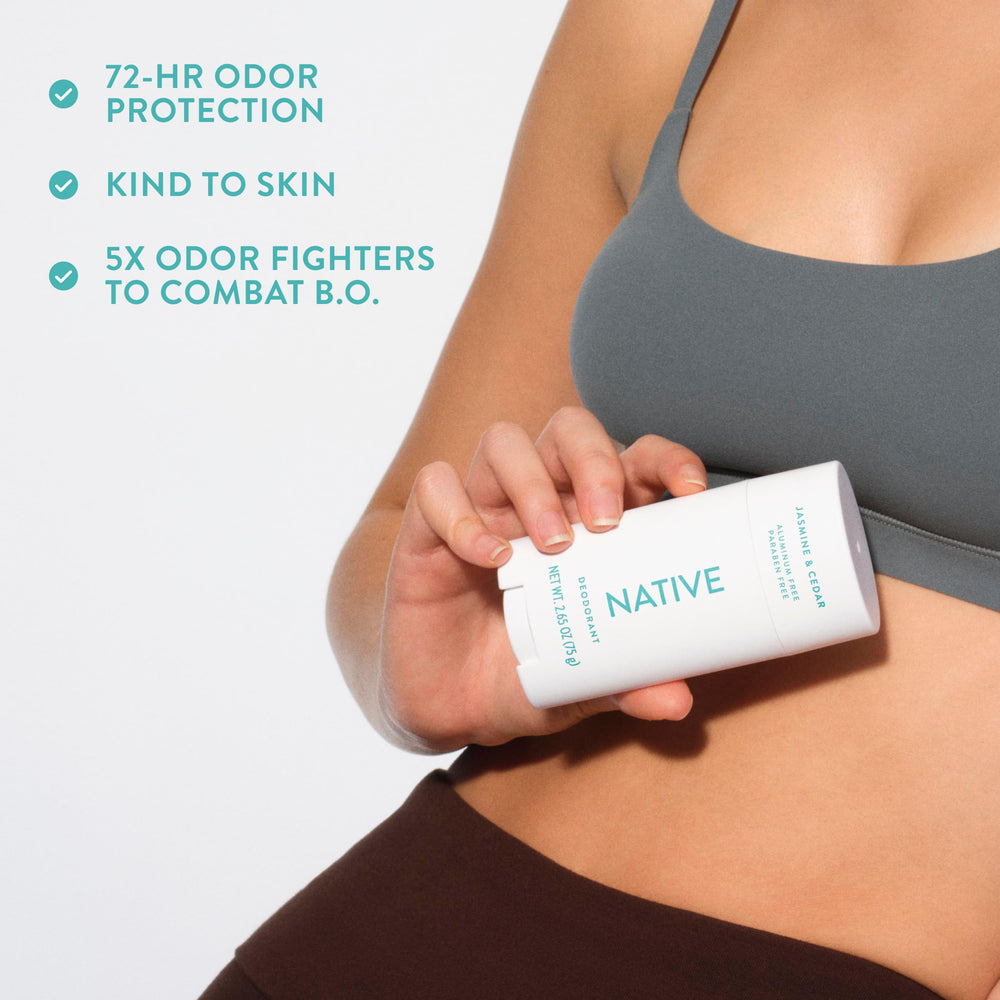 Native packaging front showcases compact size and clean formula.