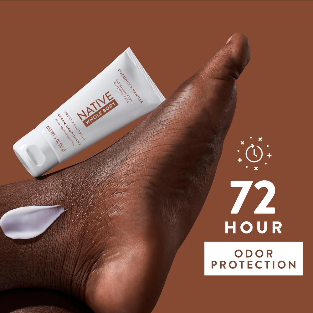 Smooth glide application of Native Gentle formula on skin