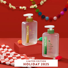 Native holiday packaging evokes festive decor and neat display at the sink