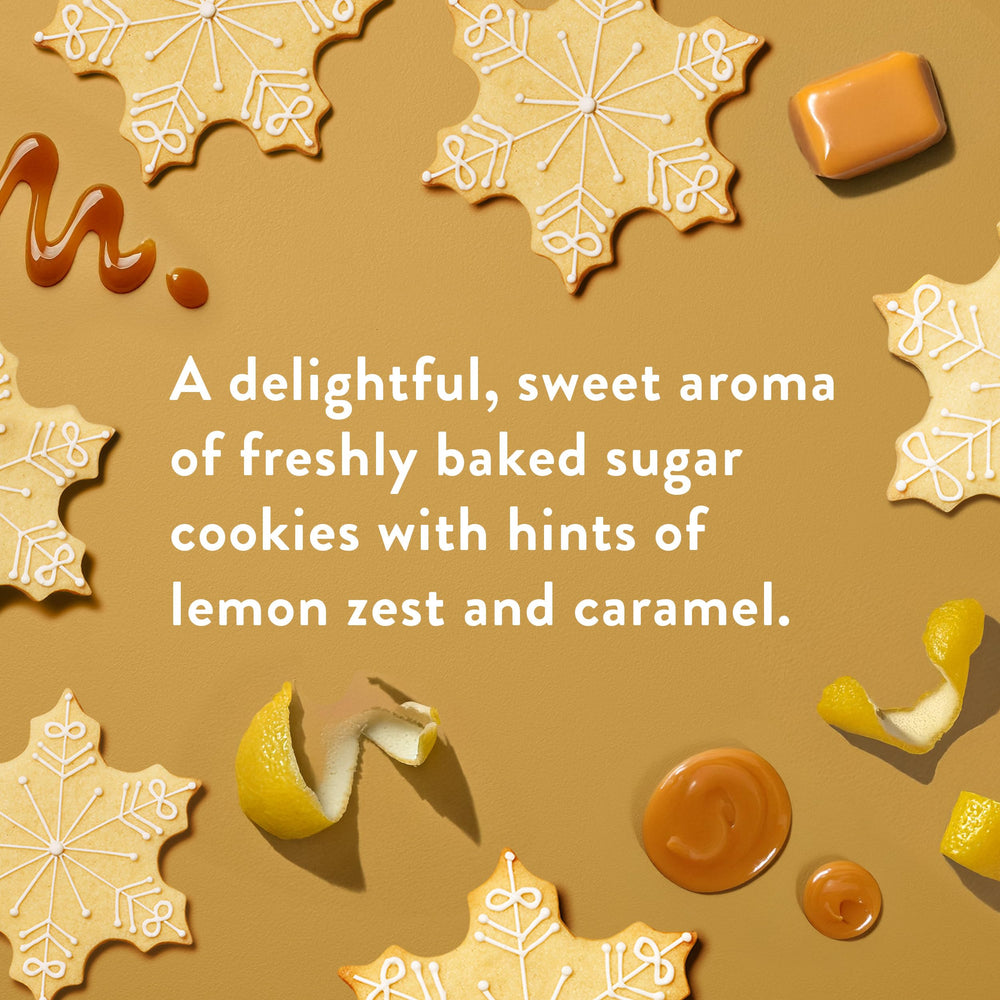 Festive packaging label for Native Sugar Cookie deodorant in Holiday Shoppe