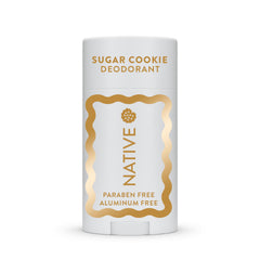 Native Sugar Cookie deodorant stick showing long-lasting odor protection