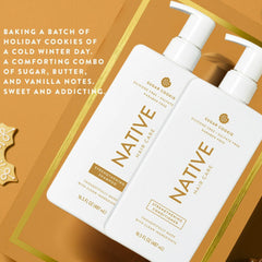 Native Sugar Cookie label close-up emphasizes a clean, ingredient-forward formula.