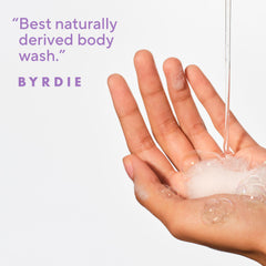 Native sulfate-free body wash bottle pump shot; refreshing scent