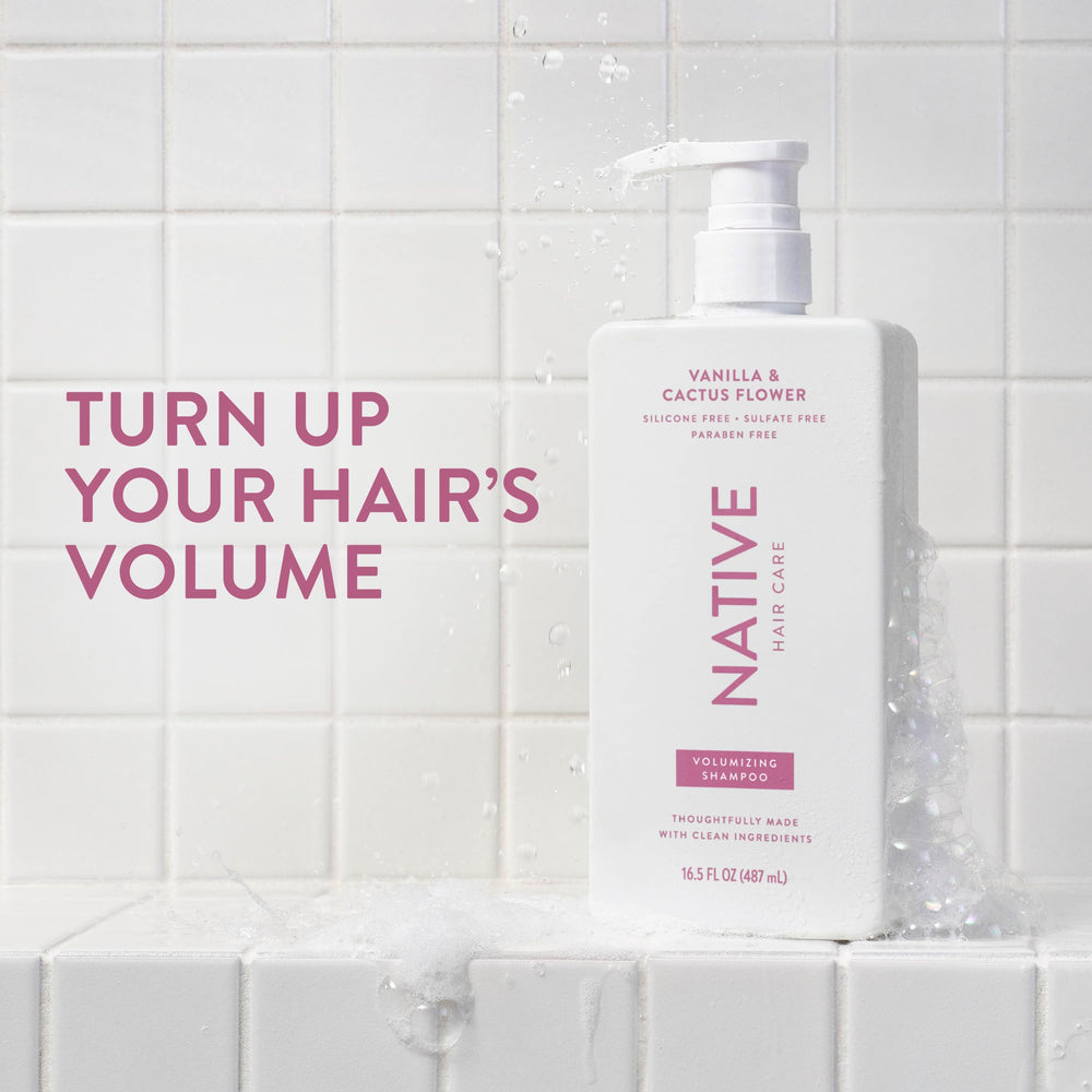 Native Vanilla & Cactus Flower 2-in-1 conditioner bottle for smooth, hydrated strands.