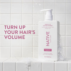 Native Vanilla & Cactus Flower 2-in-1 conditioner bottle for smooth, hydrated strands.