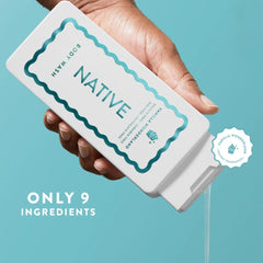 Native Vanilla Wonderland 18oz bottle emphasizes generous size for long-lasting use