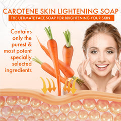 Natrulo carrot soap underarm brightening for smoother skin