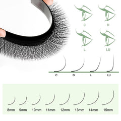NATUHANA natural fluffy look with W-shaped clover for density without kink.