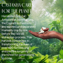 Application on rough skin using Natura Castanha cream