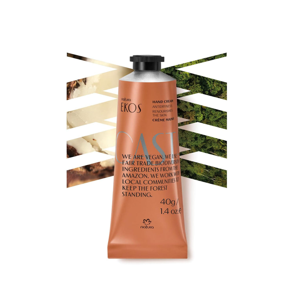 Natura Castanha Hand Cream travel tube for on-the-go hydration