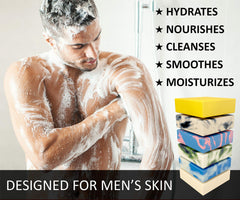 NATURAL AMERICAN SOLDIER cold-process handmade bar emphasizing premium texture.