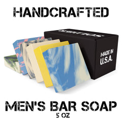 NATURAL AMERICAN SOLDIER boxed packaging protects each bar.