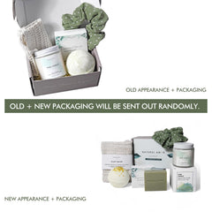 Natural Amor Green Spa Gift Set bath bomb for a soothing soak.