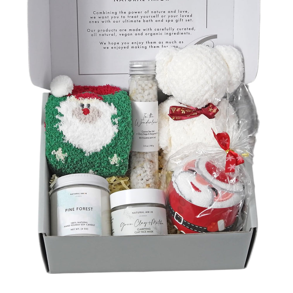 Natural Amor Los Angeles candle in spa gift set for calming home ambiance