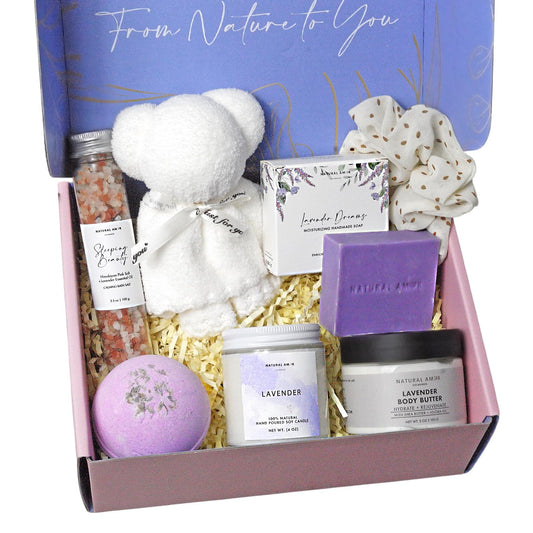 Natural Amor Los Angeles lavender soap bar for gentle cleansing and hydration.