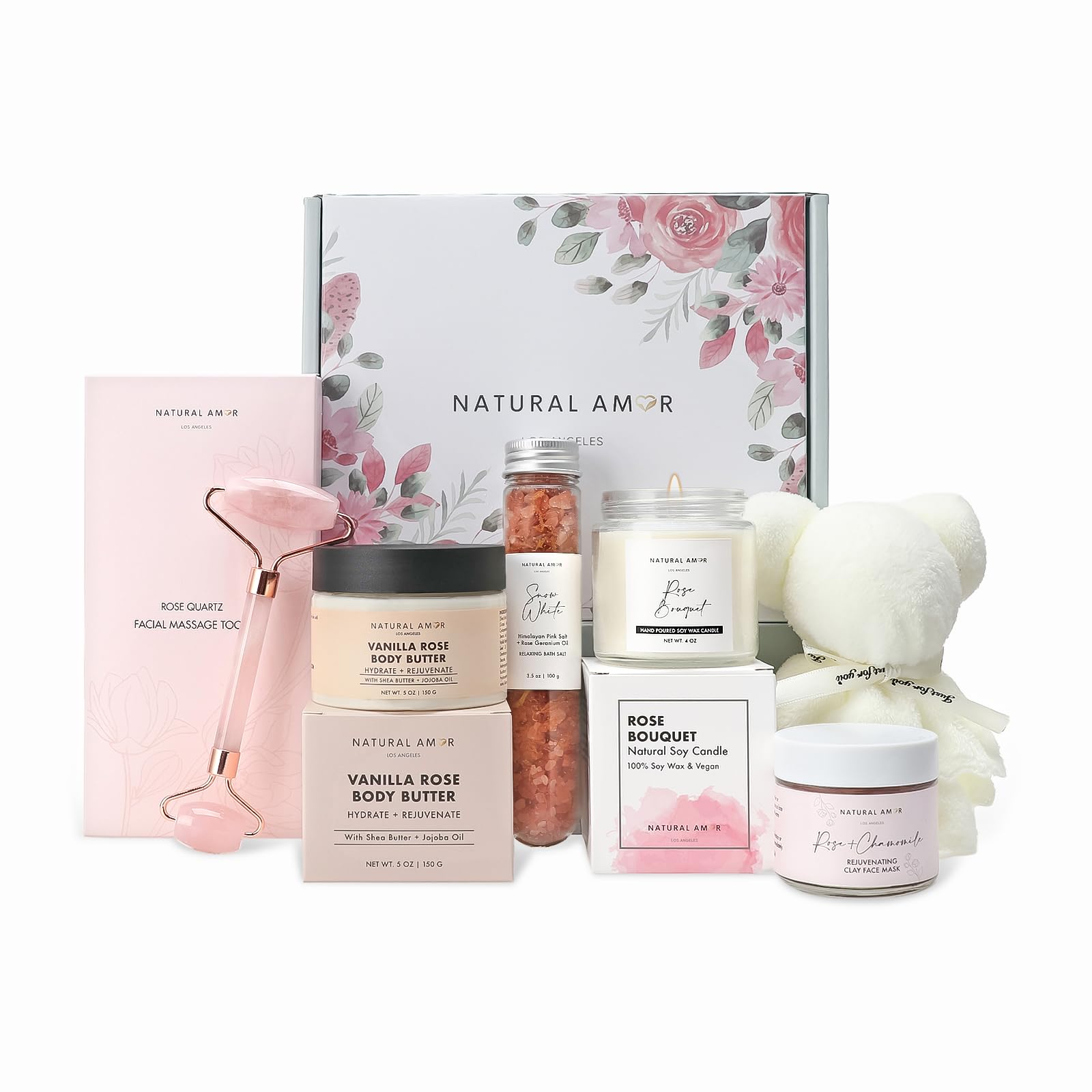Natural Amor Rose Body Butter for deeply nourished skin.
