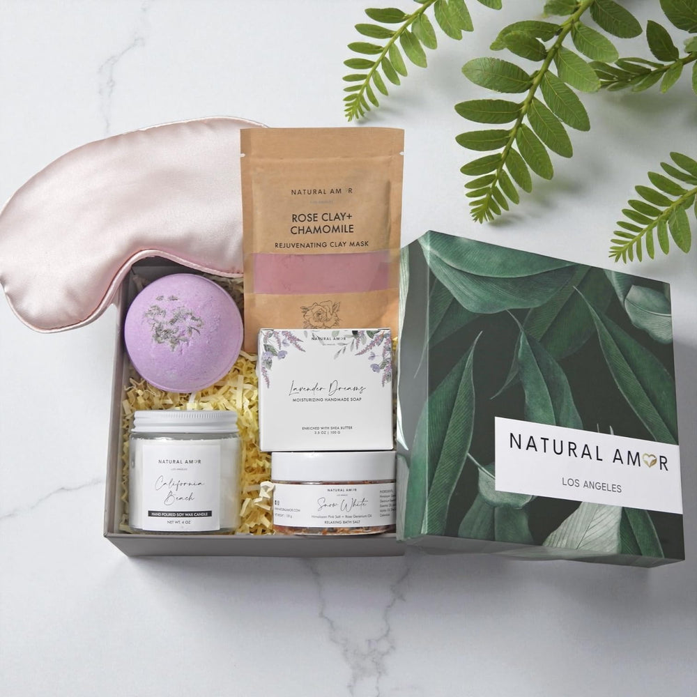 Natural Amor Los Angeles rose clay mask for gentle facial refresh and glow