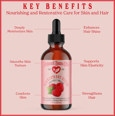 Natural Born Oils hair nourishment application demonstrates lightweight conditioning effects.
