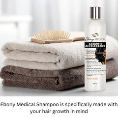 Natural Curves Ebony Hair Support Shampoo pump with rich hydrating lather.