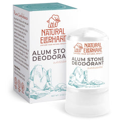 Natural Elephant alum stone deodorant in long-lasting freshness scenario after workouts.