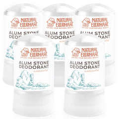 Natural Elephant alum stone deodorant packaging ready for use with natural protection.