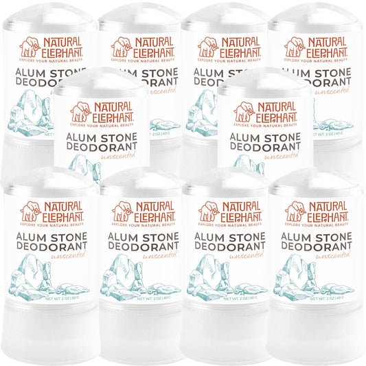 Natural Elephant alum stone deodorant stick 60g ready for daily, long-lasting protection.