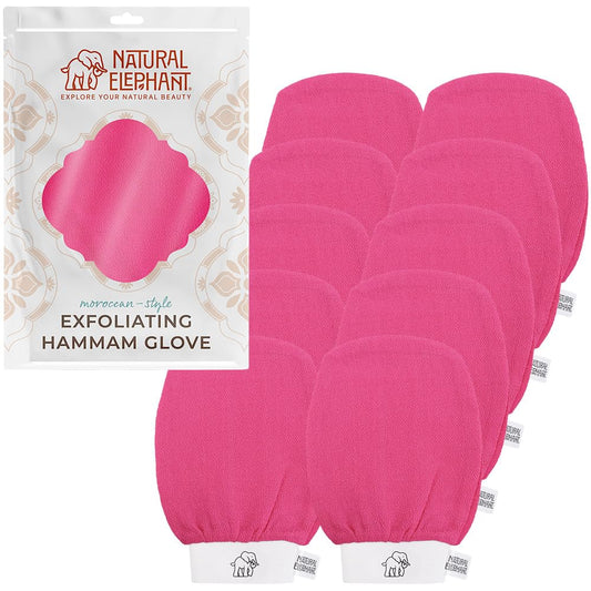 Natural Elephant exfoliating Hammam glove for face exfoliation and smoother skin