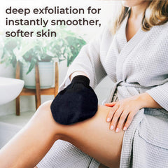 Natural Elephant exfoliating glove for shower use with microfiber