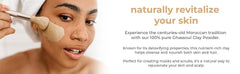 Natural Elephant Ghassoul body mask powder for gentle refresh