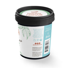 Natural Elephant ingredients feature olive oil and eucalyptus for skin care.