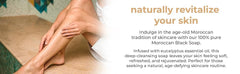 Natural Elephant Savon Noir olive oil texture close-up for nourished skin.