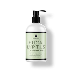 Natural Inspirations eucalyptus rosemary mint lotion bottle for daily moisture and fresh aroma.