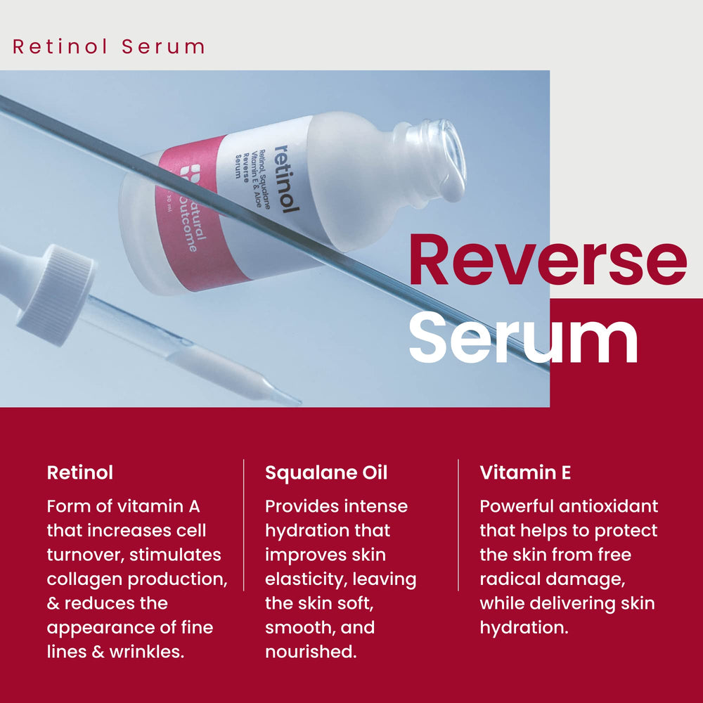 Natural Outcome Hyaluronic Serum absorbs into skin, improving elasticity and smoothness.
