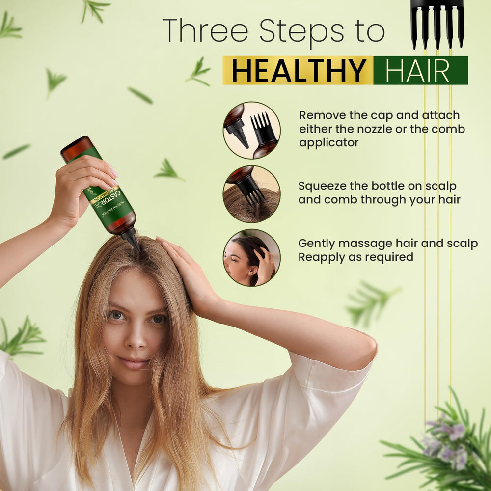 Natural Riches Castor Oil Rosemary skin nourishment on skin