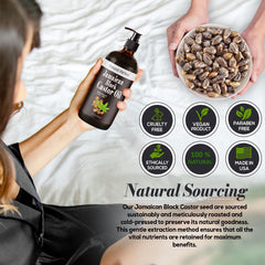 Natural Riches oil’s dark color reflects higher ash content and traditional processing.