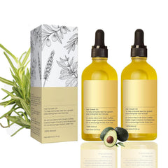 Natural Rosemary Hair Growth Oil bottle pouring to nourish dry hair