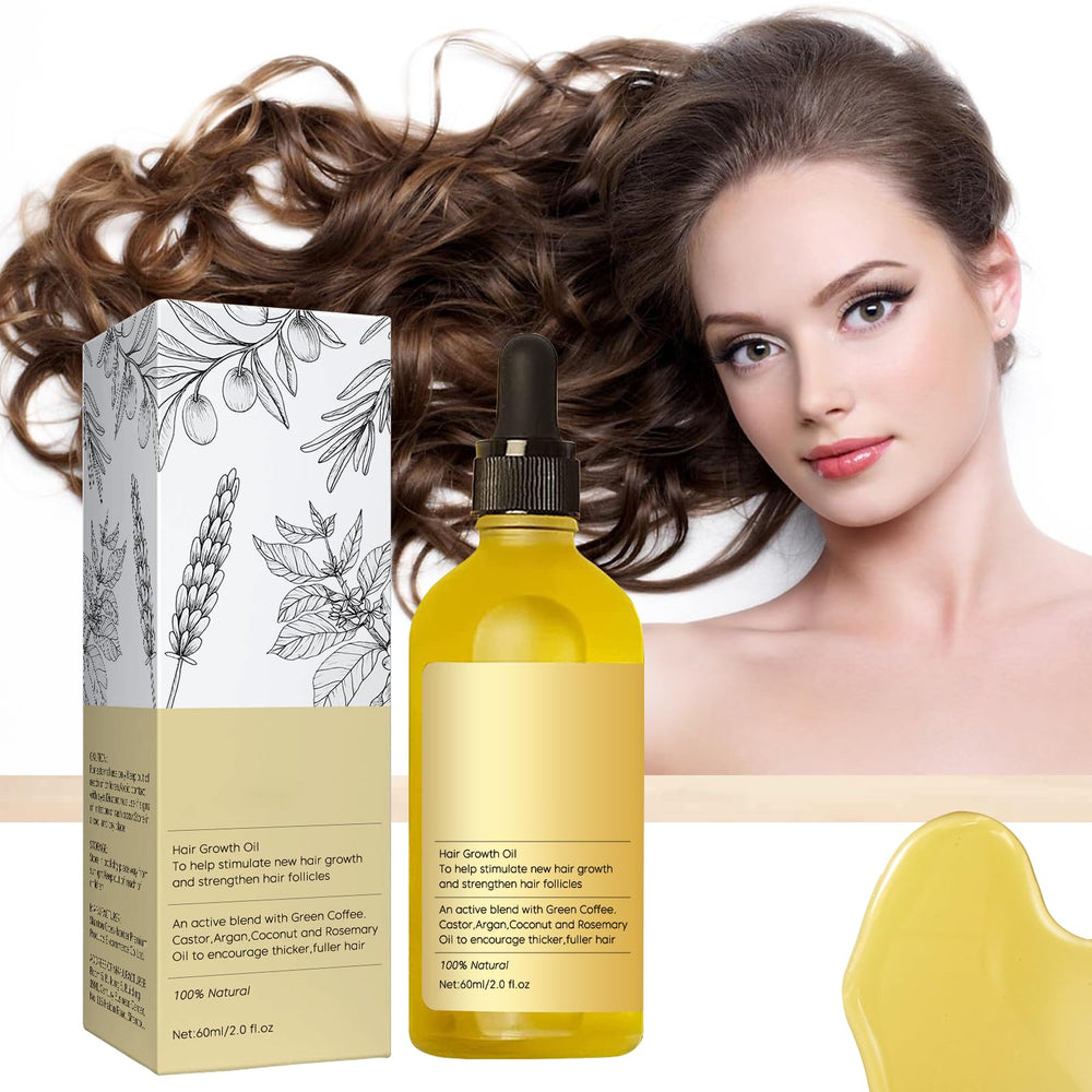 Person massaging scalp with Natural Rosemary Hair Growth Oil