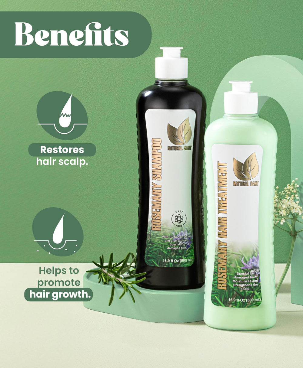 Natural sant Rosemary & Cinchona hair shine after wash, darker tones enhanced.