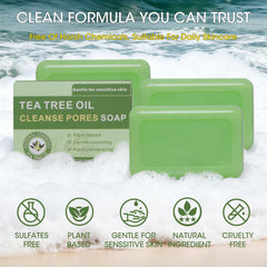 Natural Tea Tree Soap Bar face and body cleansing suitable for daily routines.