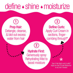 Naturaz Curl Defining Cream smoothing edges on damp hair for neat edges.