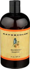 Naturcolor Rejuvennis Shampoo bottle shown, provides gentle cleansing for hair and scalp.