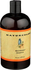 Naturcolor Rejuvennis Shampoo soft, shiny hair shown as result.