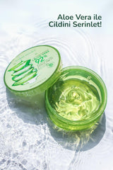 Nature Republic Aloe Gel for face and body provides quick hydration and comfort.