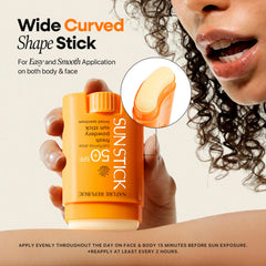 Nature Republic California Aloe Sun Stick infused with California aloe for refreshing non-greasy feel.