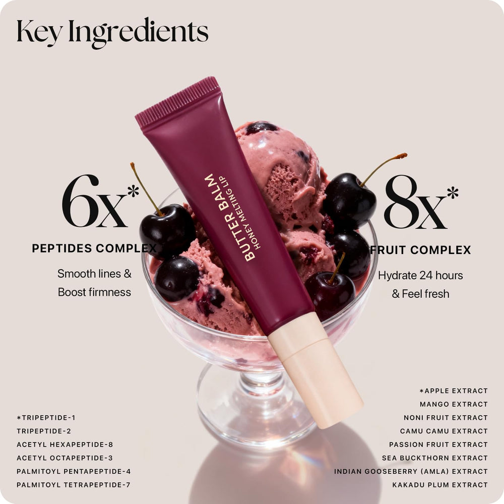 Nature Republic Honey Melting Lip Butter Balm provides a glassy, non-sticky shine.