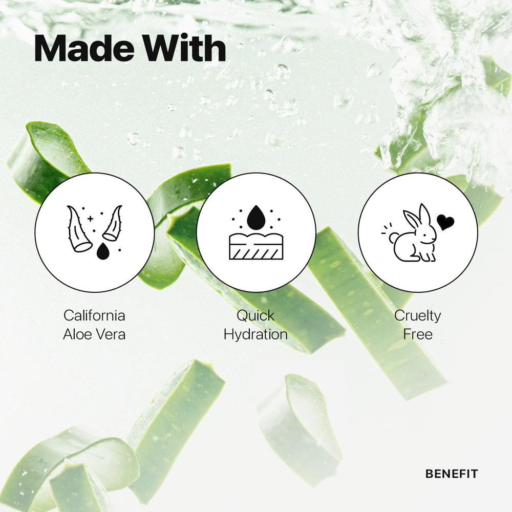 Nature Republic Aloe Vera Toner splash image showing refreshing, non-sticky finish.