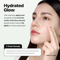 Nature Republic Aloe Vera Toner in minimalist bathroom scene emphasizing lightweight formula.