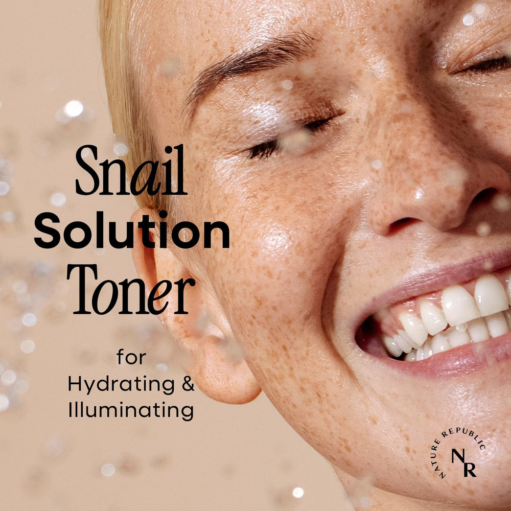Nature Republic Snail Mucin Toner ingredients highlight soothing brightening benefits.