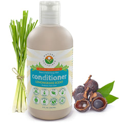 Nature Sustained lemongrass conditioner bottle promotes hydration and natural shine.