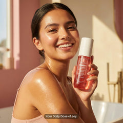 Nature Well Bouncy Plumping Body Oil packaging on a shelf signaling premium clean skincare.
